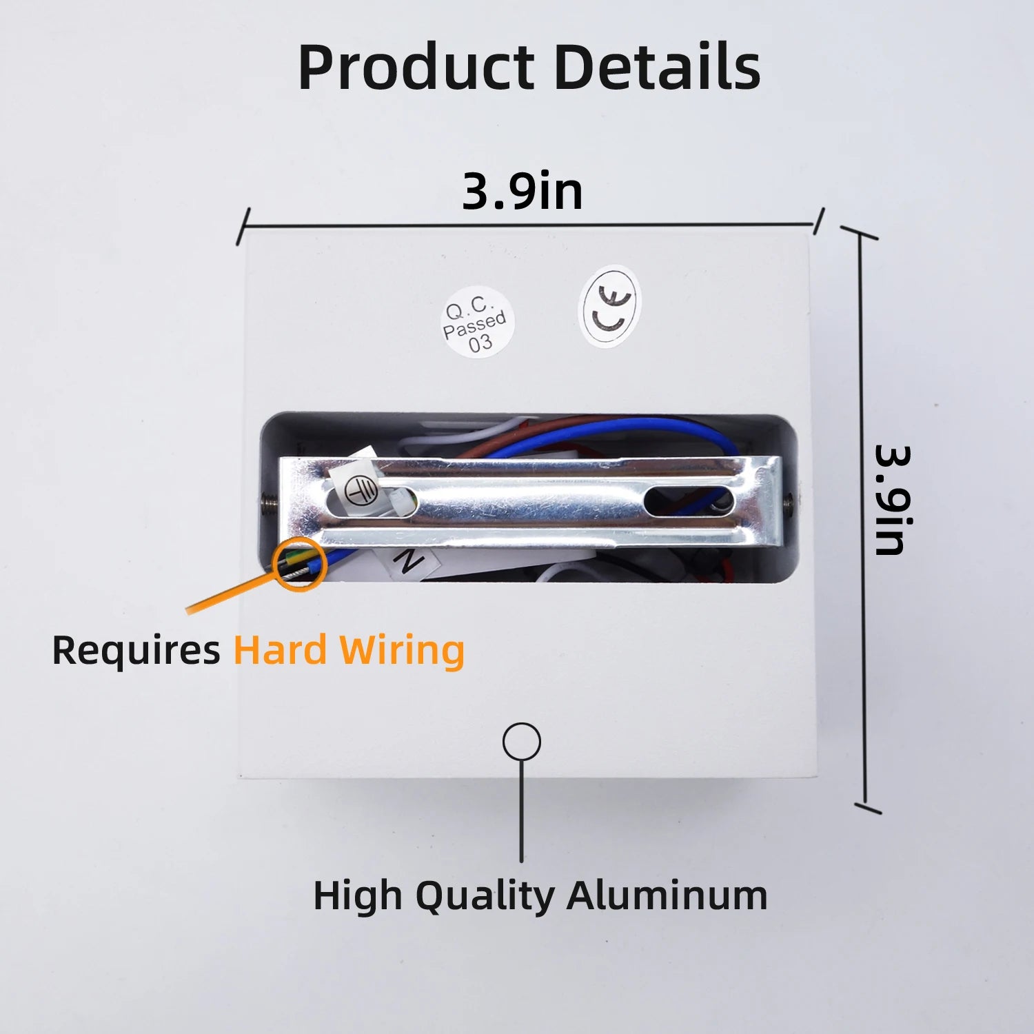 LED Wall Sconces 6W Modern Indoor Wall Lamp, White Up Down Wall Mount Lights for Living Room Hallway Bedroom Decor