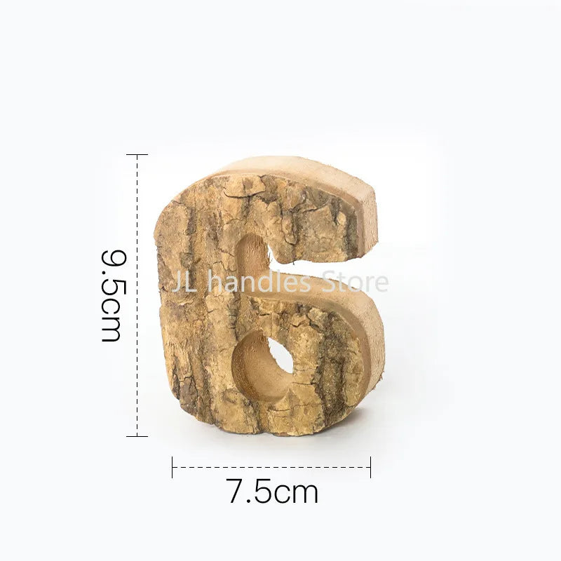 Wooden Letters Home Decor Alphabet Number DIY Home Bar Party Decoration Vintage Natural Home Decoration Accessories for Home