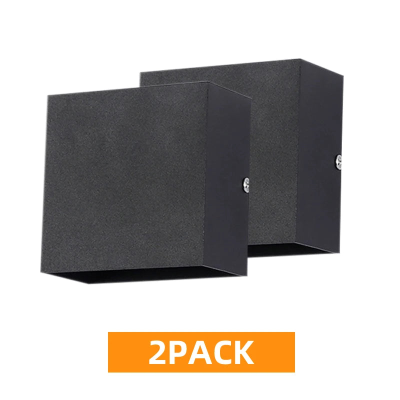 LED Wall Sconces 6W Modern Indoor Wall Lamp, White Up Down Wall Mount Lights for Living Room Hallway Bedroom Decor