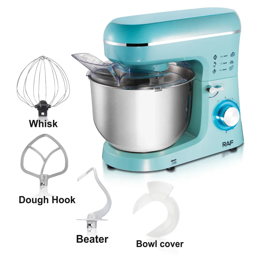 Multifunction 6.8L Kitchen Standing Cake Mixer Bakery Dough Kneading Machines Bread Dough Stand Food Mixer For Baking