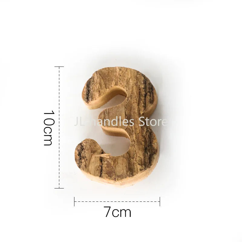 Wooden Letters Home Decor Alphabet Number DIY Home Bar Party Decoration Vintage Natural Home Decoration Accessories for Home