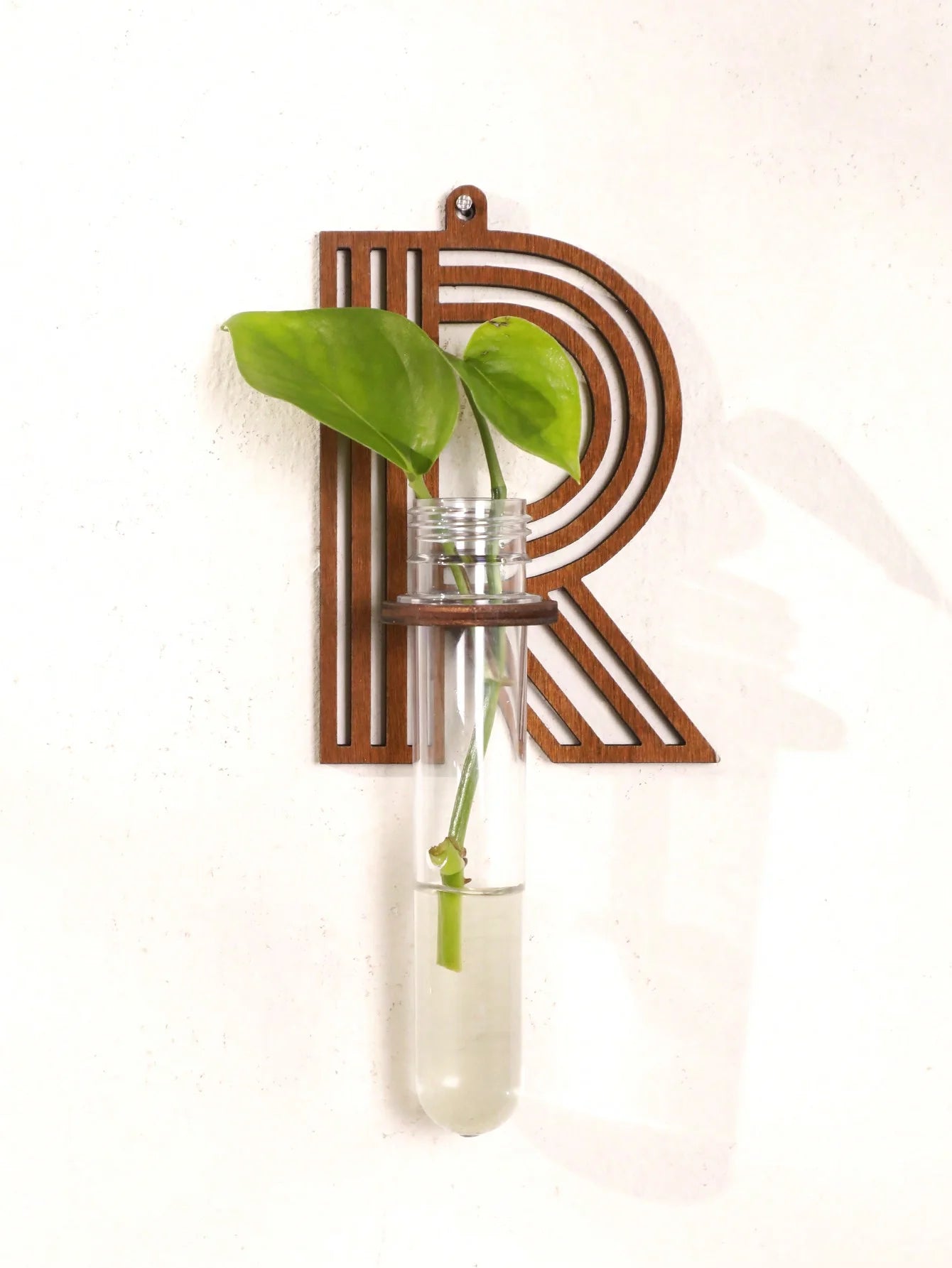 A-Z Alphabet Plant Propagation Stations ，With Wooden Stand，26styles DIY Plant Propagation Tubes， Plant Lover Hydroponics Decor