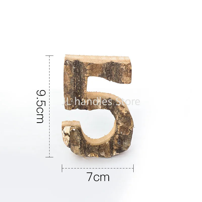 Wooden Letters Home Decor Alphabet Number DIY Home Bar Party Decoration Vintage Natural Home Decoration Accessories for Home