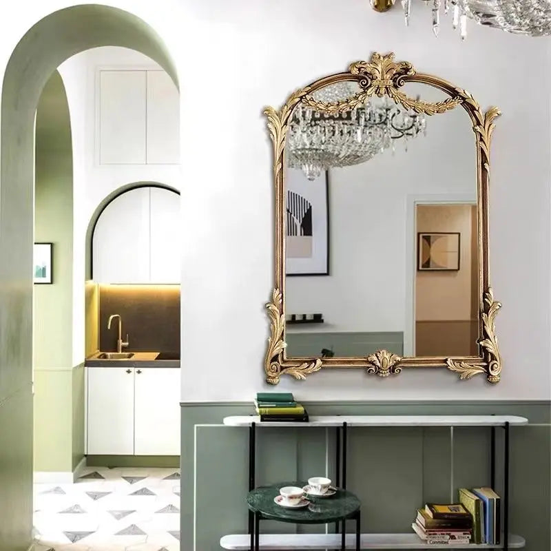 French Vintage Mirror Makeup Living Room Full Body Modern Mirror Aesthetic Design Espejo Cuerpo Entero House Accessories