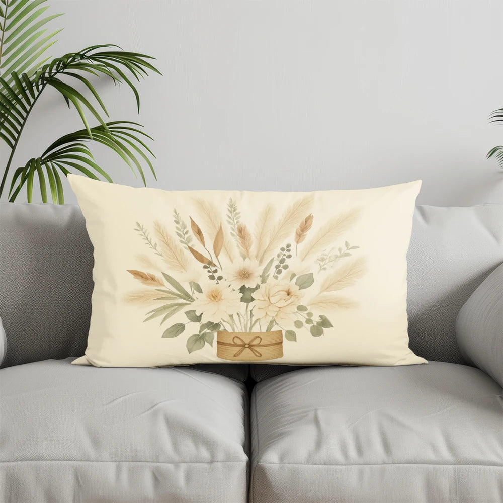 Home Decor Home Sweet Home Throw Pillow Suitable For Sofa Bedroom Car Pillow Cover Cushion Rectangular Back Cushion