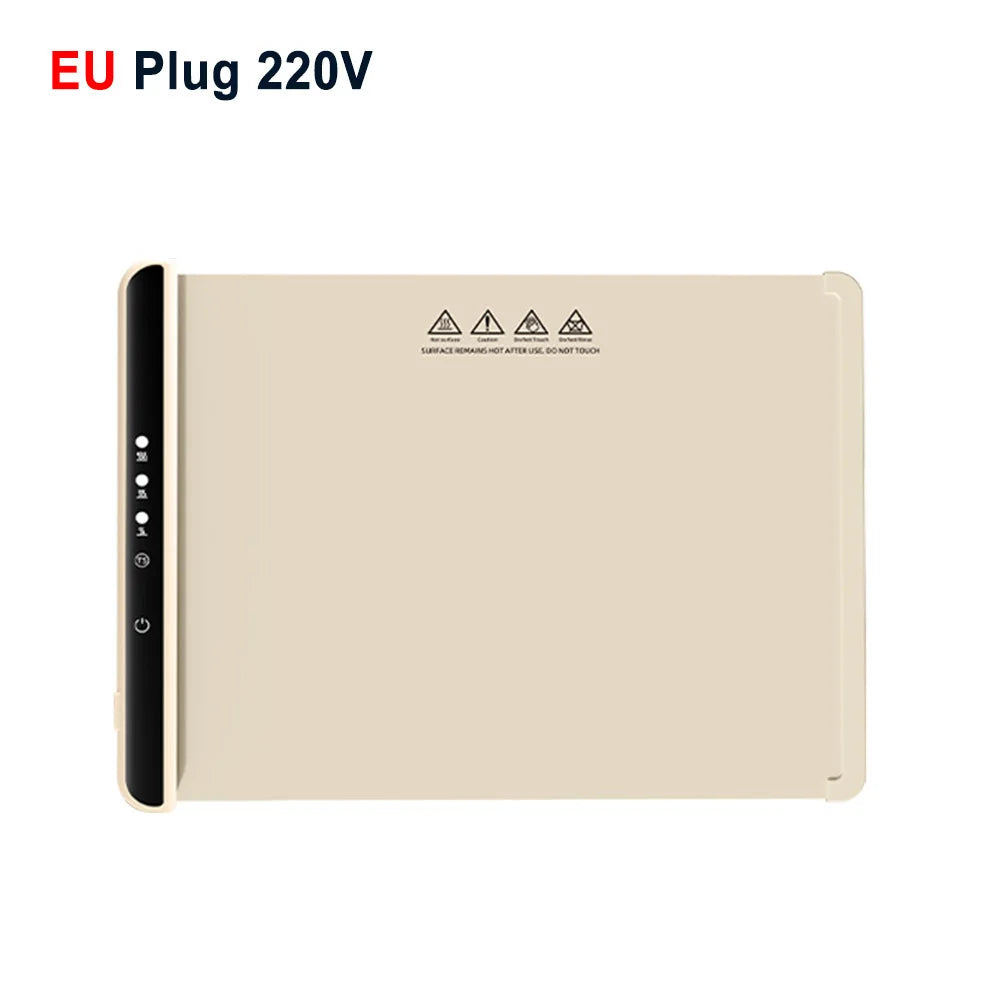 Food Warmer Electric Warming Tray Foldable Food Warmer Plate Fast Heating Electric Food  Warming Pad Portable Food Warming Mat