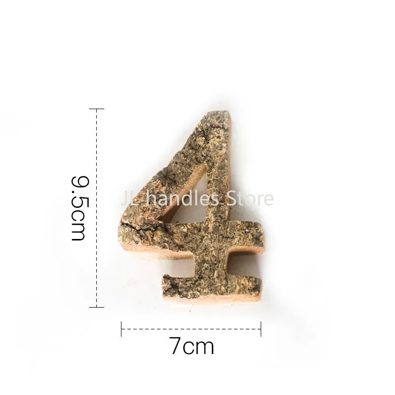 Wooden Letters Home Decor Alphabet Number DIY Home Bar Party Decoration Vintage Natural Home Decoration Accessories for Home