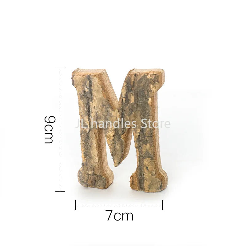 Wooden Letters Home Decor Alphabet Number DIY Home Bar Party Decoration Vintage Natural Home Decoration Accessories for Home